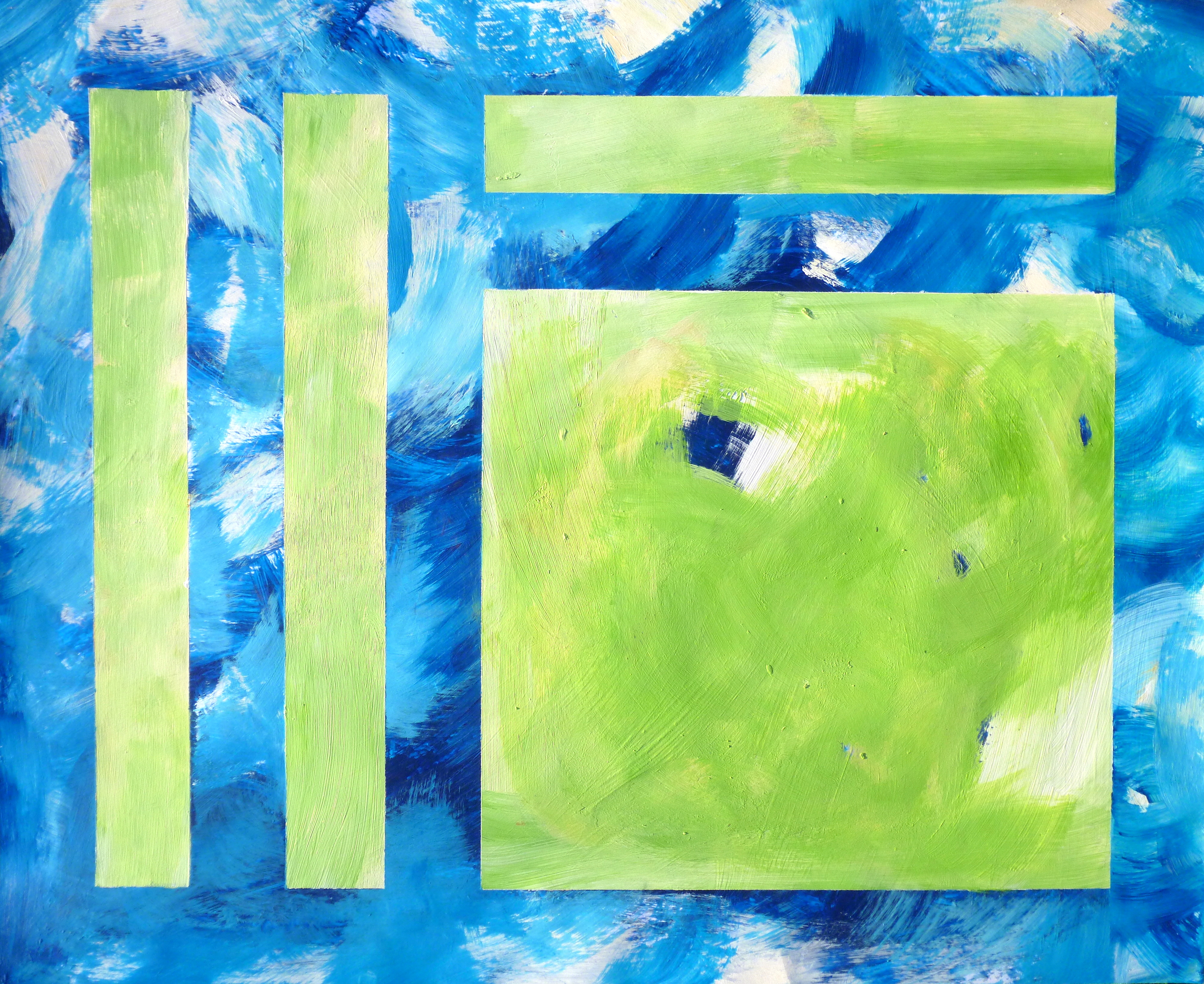 Calming the wild Sea (acrylic on paper, 56cm x 76cm)